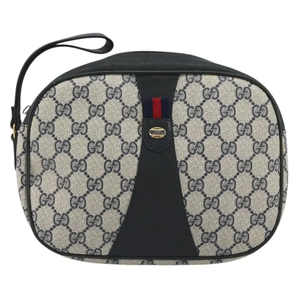 Gucci GG Supreme Web Clutch 89 Blue